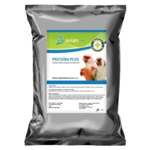 Proteína Plus Avianvet suplemento proteico de alta calidad para aves ornamentales.