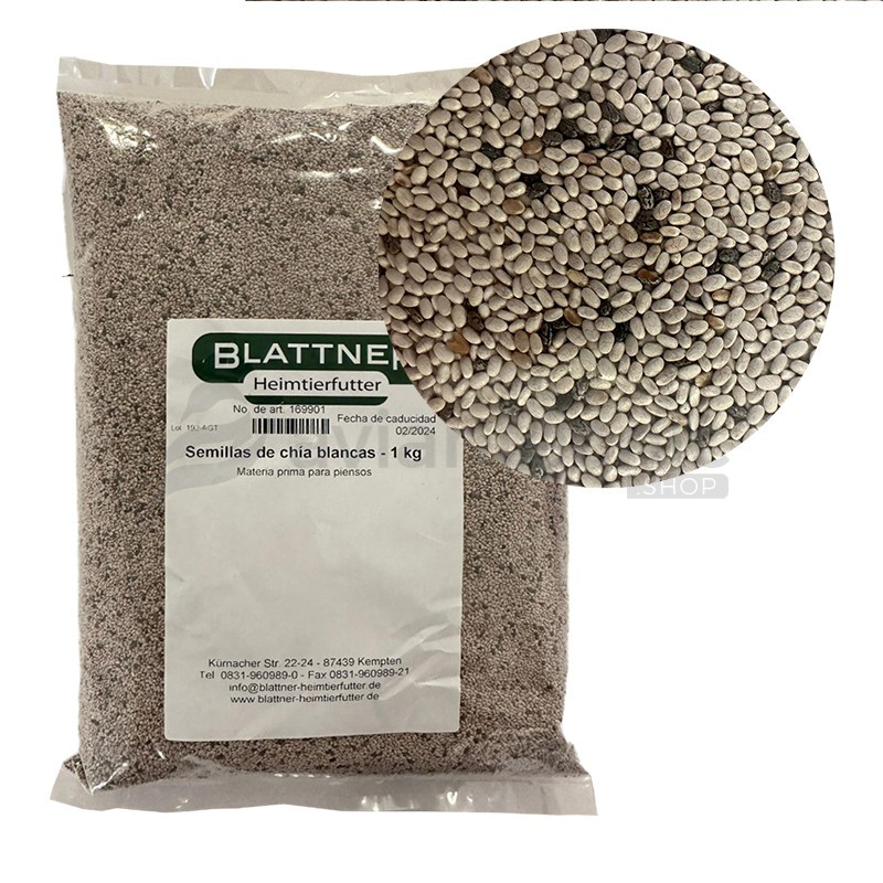 Semillas de chía blancas Blattner 1 kg (169901)