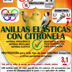 anillas de citronela canarios