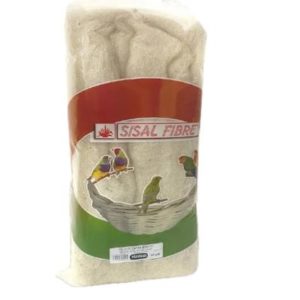 Sisal Fibre pelo de cabra blanco natural para la construcción de nidos de aves ornamentales.