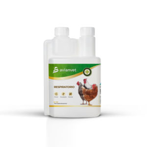 Suplemento respiratorio natural para aves de corral, gallinas y pollos con mentol y eucalipto para despejar vías respiratorias.