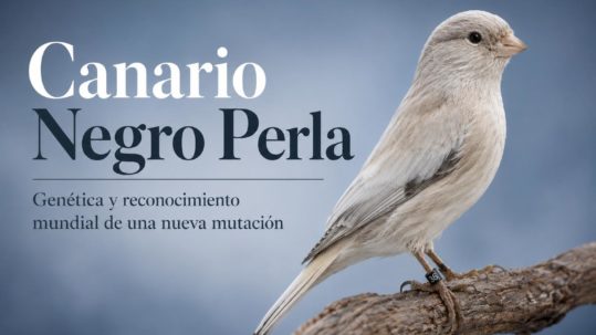 Canario Negro Perla, nueva mutación de canaricultura de color con reconocimiento mundial oficial.