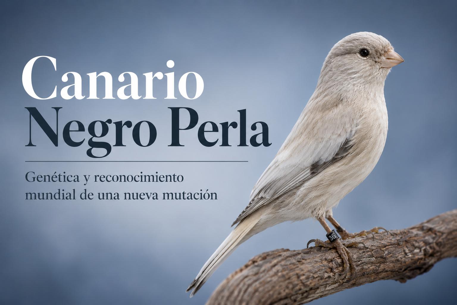 Canario Negro Perla, nueva mutación de canaricultura de color con reconocimiento mundial oficial.
