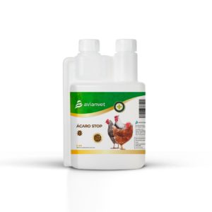 Eficaz contra el ácaro rojo (piojillo) y los ácaros de las vías respiratorias en aves de corral y gallinas.